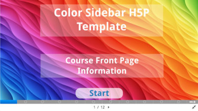 Colored Sidebar H5P Template