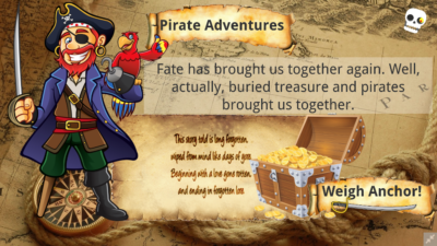 Pirate Adventures H5P Game Template