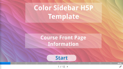 Soft Palette Sidebar H5P Template